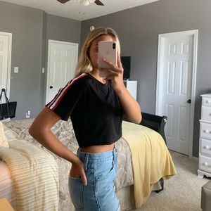 Black crop top